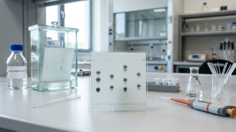 How to calculate Rf values in chromatography