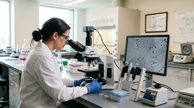 Human semen samples used in biomedical research