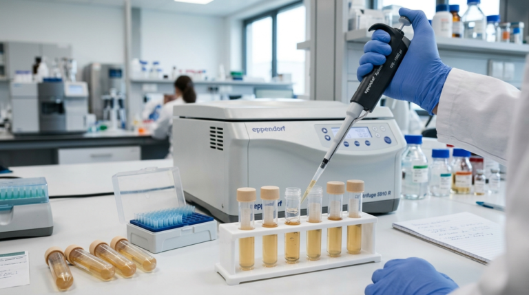Human serum composition and laboratory research applications
